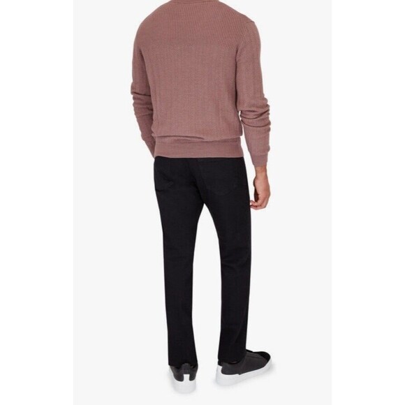 Ermenegildo Zegna Pink Raspberry Glace Wool & Silk Cable Knit Sweater SZ 48/S - Picture 2 of 8